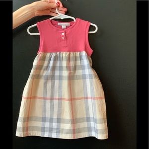 Burberry girls dress 24 months with diaper cover